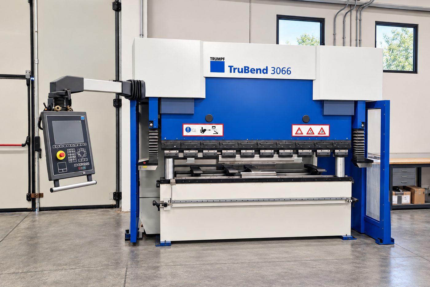 Pressa piegatrice TRUMPF TruBend 3066 nell'officina di Meccanica 2000